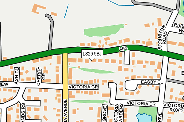 LS29 9BJ map - OS OpenMap – Local (Ordnance Survey)