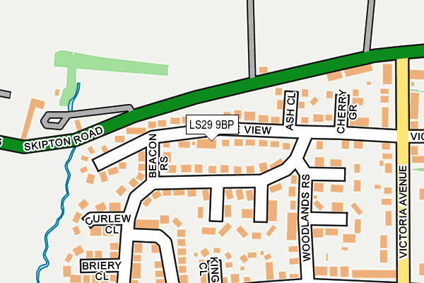 LS29 9BP map - OS OpenMap – Local (Ordnance Survey)