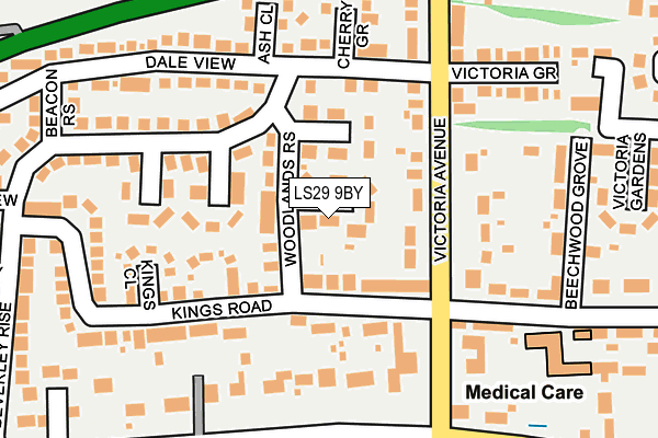 LS29 9BY map - OS OpenMap – Local (Ordnance Survey)