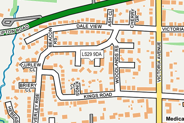 LS29 9DA map - OS OpenMap – Local (Ordnance Survey)