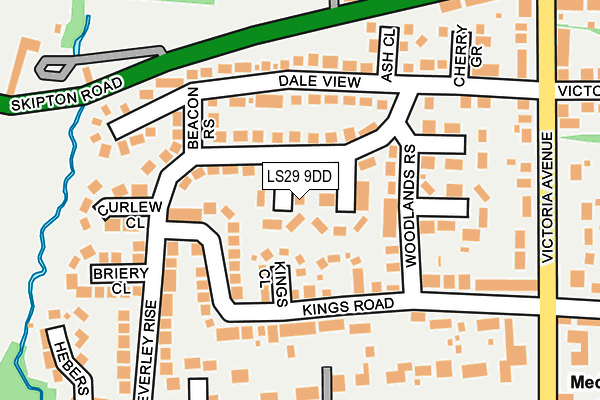 LS29 9DD map - OS OpenMap – Local (Ordnance Survey)