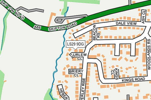 LS29 9DG map - OS OpenMap – Local (Ordnance Survey)
