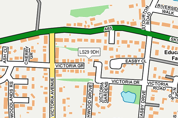 LS29 9DH map - OS OpenMap – Local (Ordnance Survey)