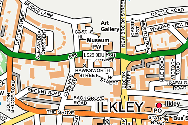Map of ILKLEY WELLNESS LIMITED at local scale
