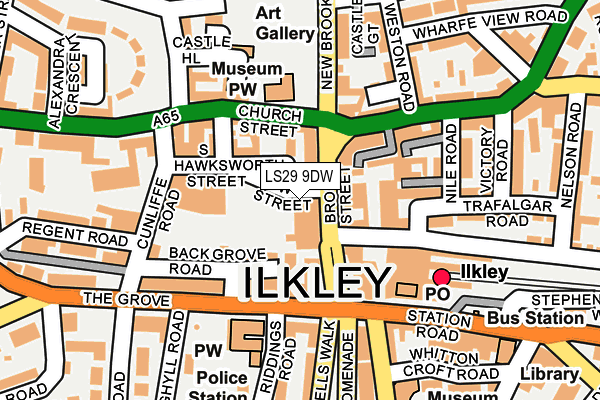 LS29 9DW map - OS OpenMap – Local (Ordnance Survey)