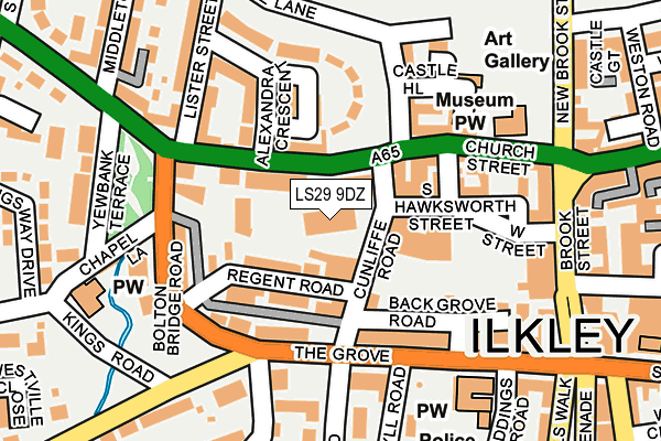 LS29 9DZ map - OS OpenMap – Local (Ordnance Survey)