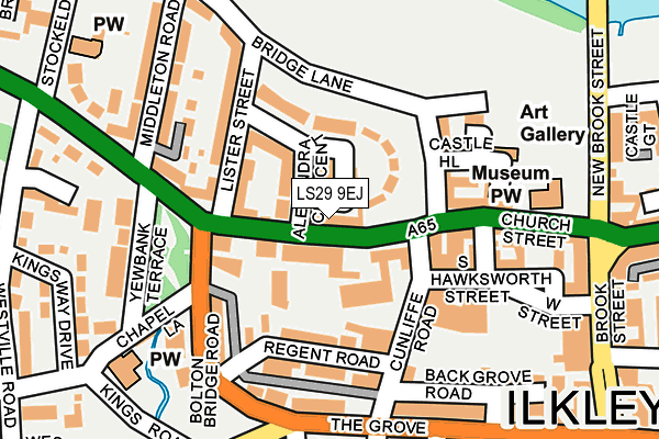 Map of LS29 HAIRTEAM ILKLEY LIMITED at local scale