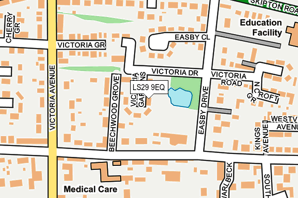 LS29 9EQ map - OS OpenMap – Local (Ordnance Survey)