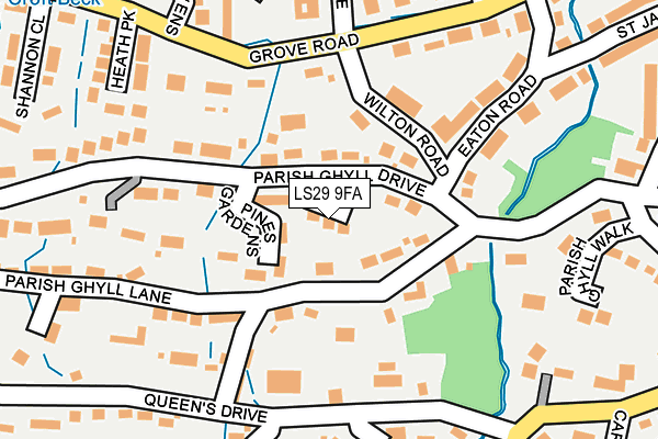 LS29 9FA map - OS OpenMap – Local (Ordnance Survey)