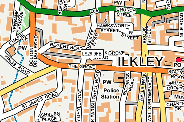 LS29 9FB map - OS OpenMap – Local (Ordnance Survey)