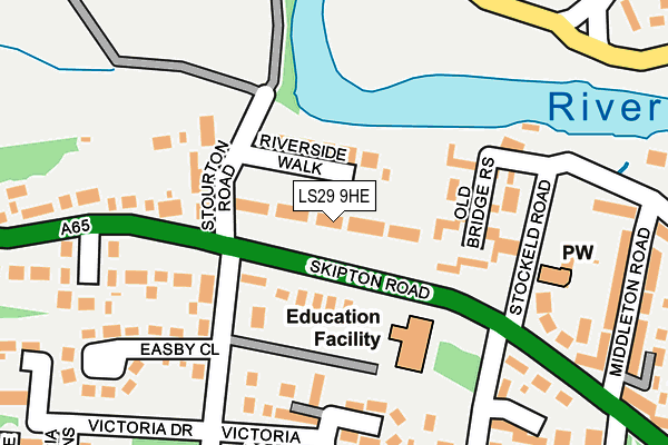 LS29 9HE map - OS OpenMap – Local (Ordnance Survey)