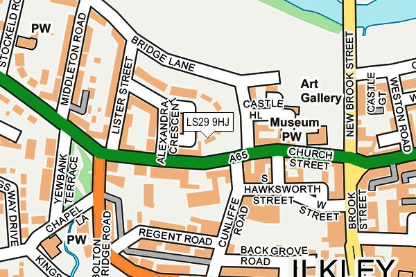 LS29 9HJ map - OS OpenMap – Local (Ordnance Survey)