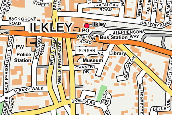 LS29 9HR map - OS OpenMap – Local (Ordnance Survey)