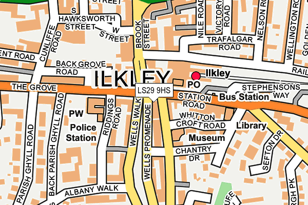 LS29 9HS map - OS OpenMap – Local (Ordnance Survey)