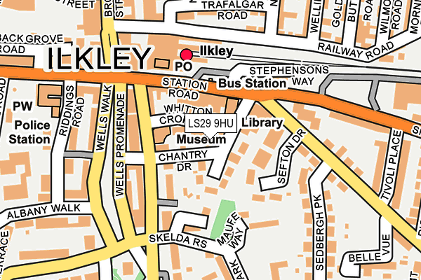 Map of ROUGE BEAUTY BOUTIQUE (ILKLEY) LTD at local scale