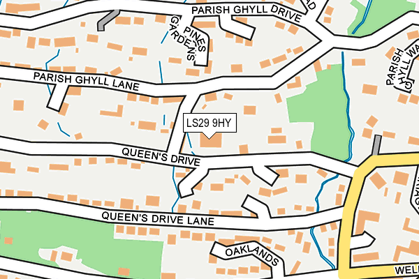 LS29 9HY map - OS OpenMap – Local (Ordnance Survey)