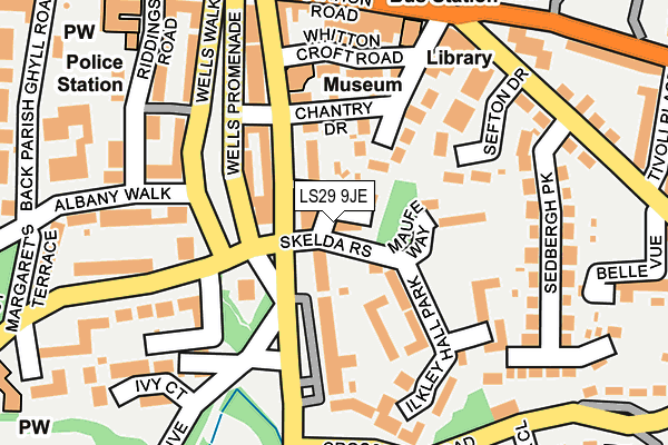 LS29 9JE map - OS OpenMap – Local (Ordnance Survey)