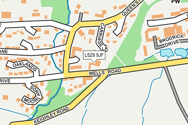 LS29 9JF map - OS OpenMap – Local (Ordnance Survey)