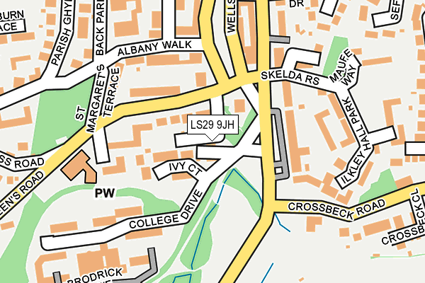LS29 9JH map - OS OpenMap – Local (Ordnance Survey)