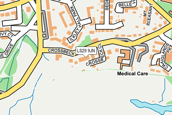 Map of CROSSBECK HOUSE MANAGEMENT LIMITED at local scale