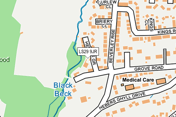 LS29 9JR map - OS OpenMap – Local (Ordnance Survey)