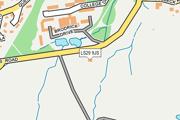 LS29 9JS map - OS OpenMap – Local (Ordnance Survey)