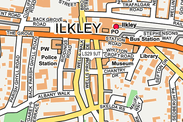 LS29 9JT map - OS OpenMap – Local (Ordnance Survey)