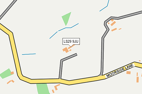 LS29 9JU map - OS OpenMap – Local (Ordnance Survey)