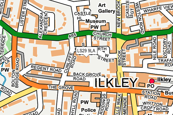 LS29 9LA map - OS OpenMap – Local (Ordnance Survey)