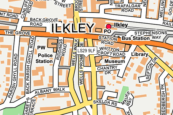 LS29 9LF map - OS OpenMap – Local (Ordnance Survey)