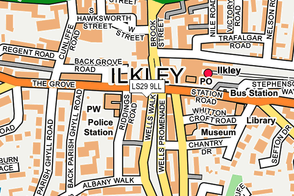 LS29 9LL map - OS OpenMap – Local (Ordnance Survey)