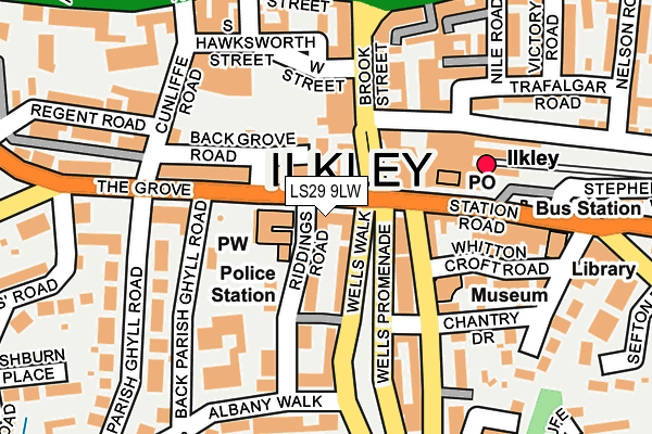Map of ILKLEY LITERATURE FESTIVAL LIMITED at local scale