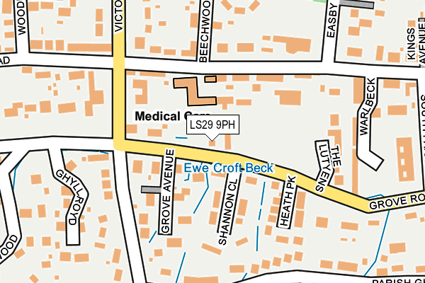 LS29 9PH map - OS OpenMap – Local (Ordnance Survey)