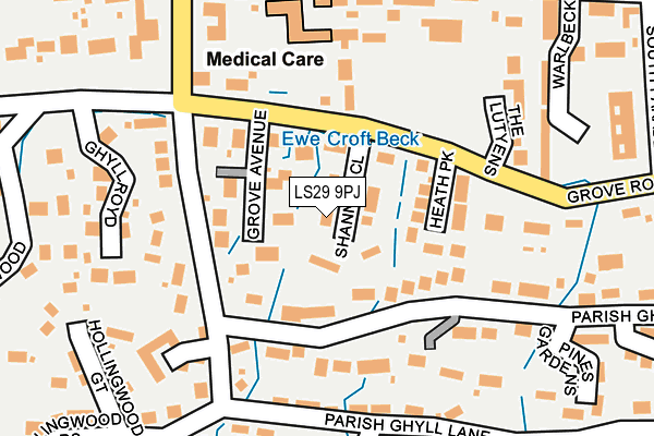 LS29 9PJ map - OS OpenMap – Local (Ordnance Survey)