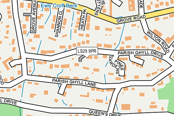 LS29 9PR map - OS OpenMap – Local (Ordnance Survey)