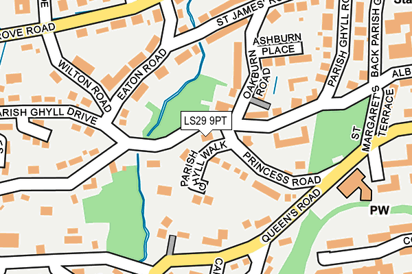 LS29 9PT map - OS OpenMap – Local (Ordnance Survey)