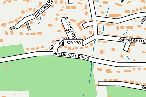 LS29 9PW map - OS OpenMap – Local (Ordnance Survey)