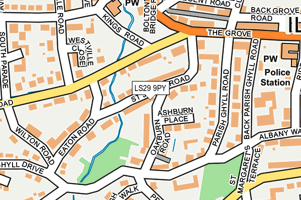 LS29 9PY map - OS OpenMap – Local (Ordnance Survey)