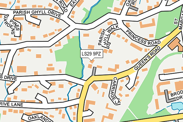 LS29 9PZ map - OS OpenMap – Local (Ordnance Survey)