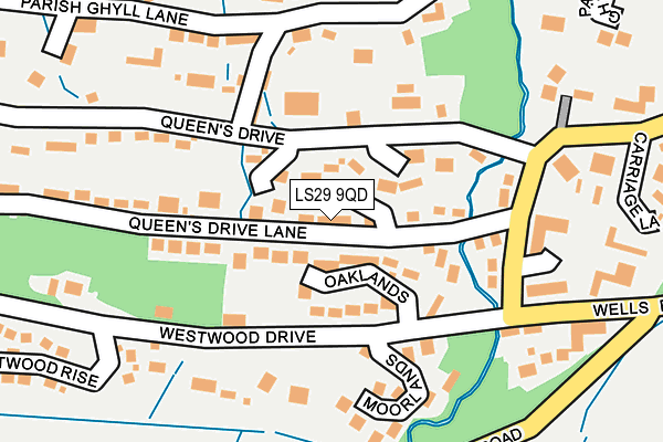 LS29 9QD map - OS OpenMap – Local (Ordnance Survey)