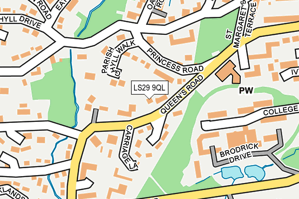 LS29 9QL map - OS OpenMap – Local (Ordnance Survey)