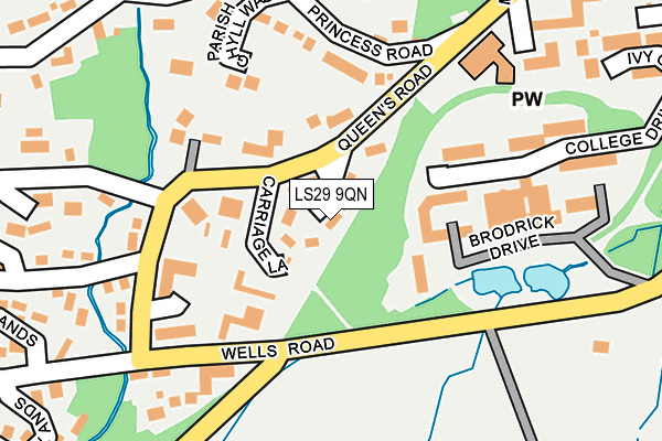 LS29 9QN map - OS OpenMap – Local (Ordnance Survey)