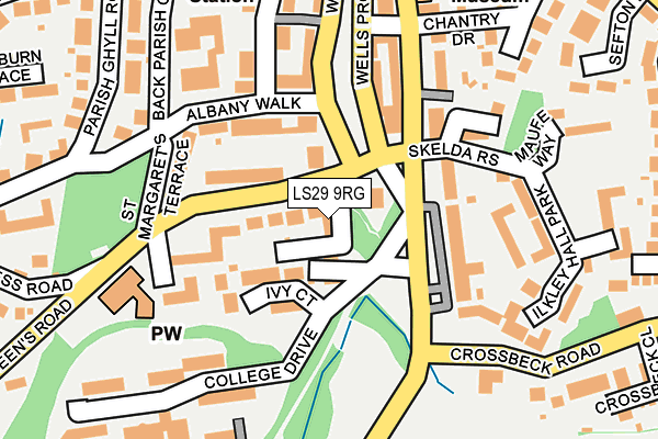 LS29 9RG map - OS OpenMap – Local (Ordnance Survey)