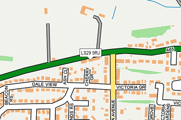 LS29 9RJ map - OS OpenMap – Local (Ordnance Survey)