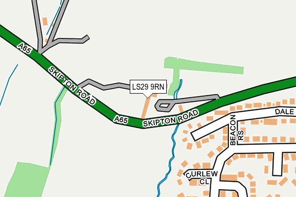 LS29 9RN map - OS OpenMap – Local (Ordnance Survey)