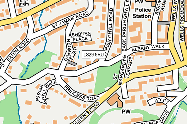 LS29 9RU map - OS OpenMap – Local (Ordnance Survey)