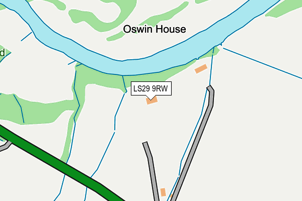 LS29 9RW map - OS OpenMap – Local (Ordnance Survey)