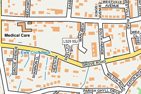 LS29 9SJ map - OS OpenMap – Local (Ordnance Survey)