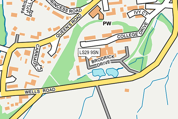 LS29 9SN map - OS OpenMap – Local (Ordnance Survey)