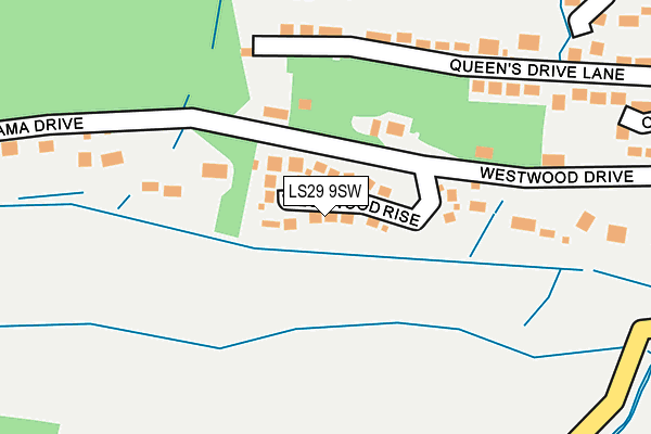 LS29 9SW map - OS OpenMap – Local (Ordnance Survey)